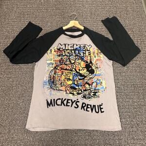 Disney Store Shirt Mens Size Small Multicolor Long‎ Sleeve House Revue Raglan